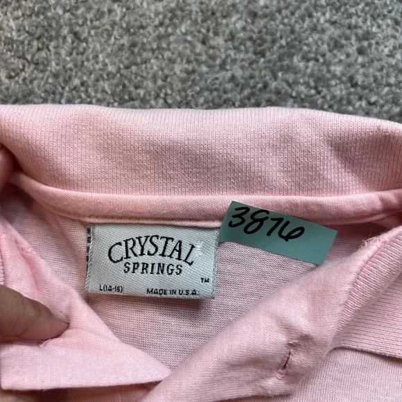 Vintage SeaWorld Polo Shirt Youth Large Orca Whale Crystal Springs USA‎ 90s - Picture 4 of 11